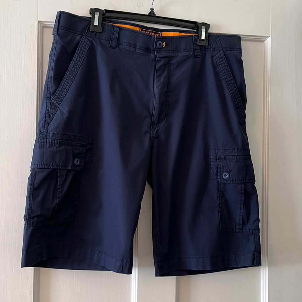 Weather First Mens Navy Cargo Shorts